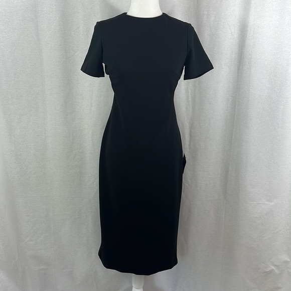 Lulus Art of Style Black Bodycon Backless Midi Dress Womens Size M NWT - Picture 1 of 16
